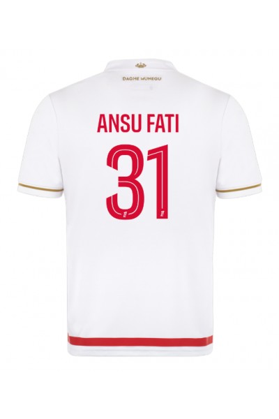 AS Monaco Ansu Fati #31 Jalkapallovaatteet Kotipaita 2025-26 Lyhythihainen AS Monaco Ansu Fati #31 Jalkapallovaatteet Kotipaita 2025-26 Lyhythihainen